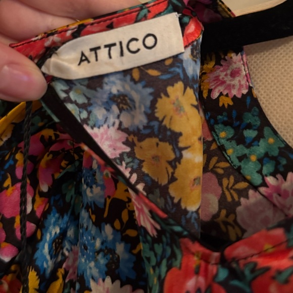 THE ATTICO Long Floral Dress sz 36 - Picture 4 of 12